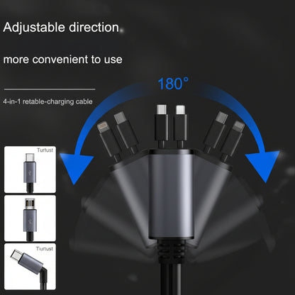 4 in 1 Retractable Charger