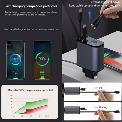 4 in 1 Retractable Charger