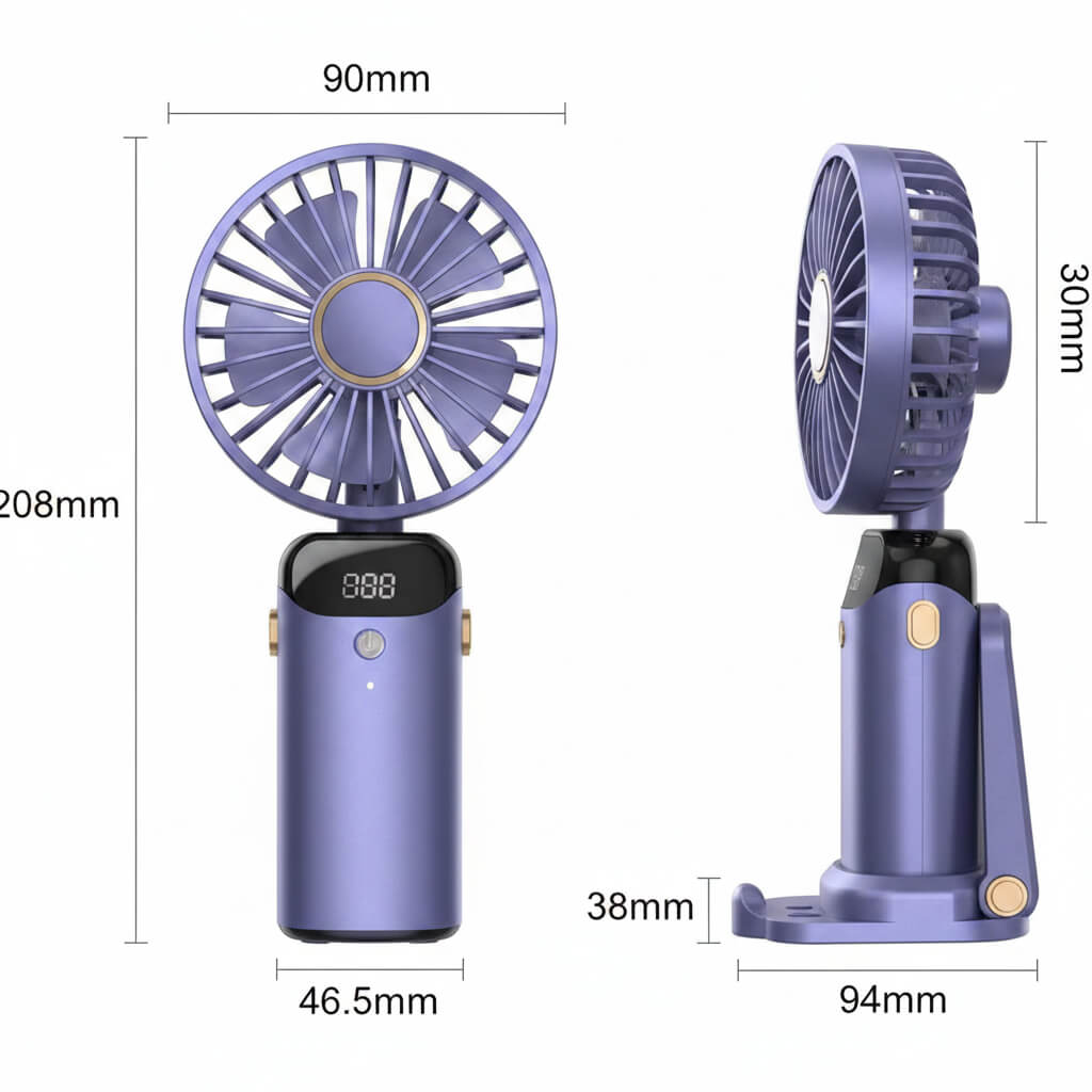 LED Digital Display Fan