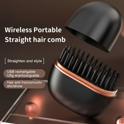 Mini Hair Straightening Comb Wireless Charging